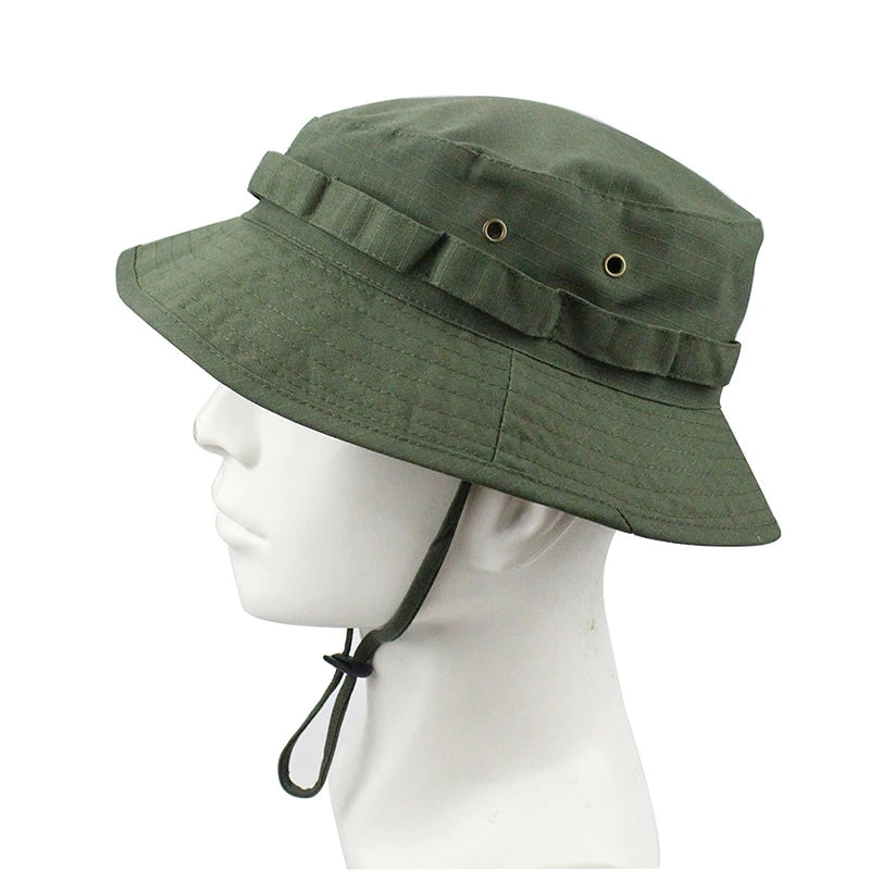 CN Guangdong Unisex Panama Bucket Hat Sun Protection