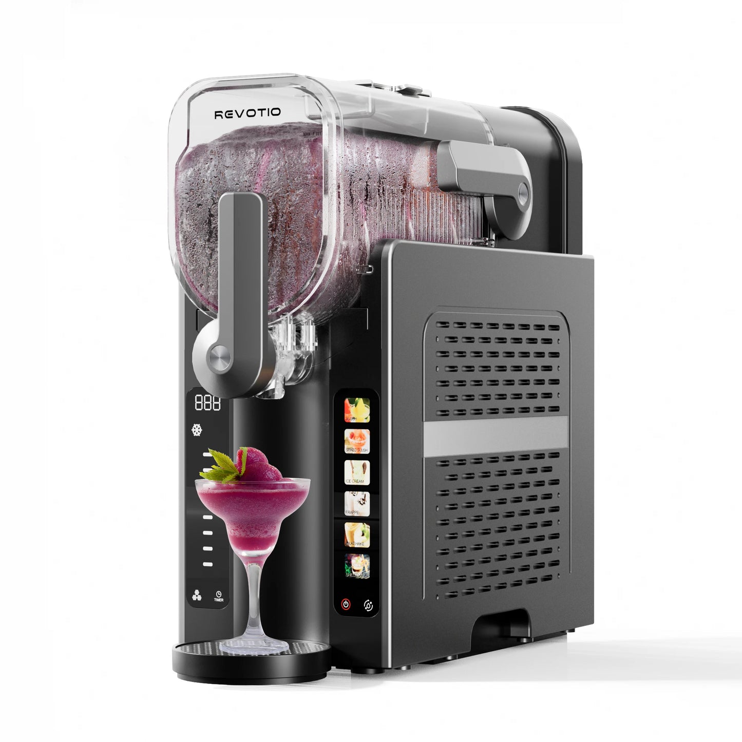 Slushie Machine No Ice Needed Slushy Machine for Home with Self-Cleaning Function Professional Drink Maker Frozen Margaritas