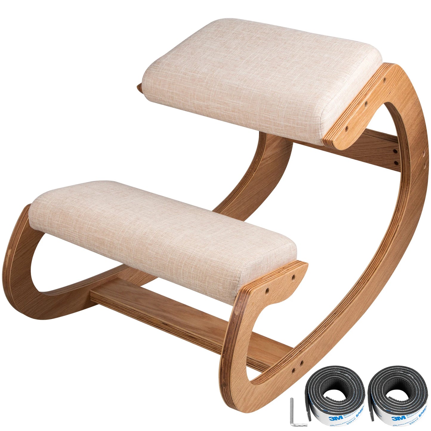 SucceBuy ErgonomicallyDesignedKneelingPostureChair With Ultra Thick MultilayerMemoryFoam Cushion