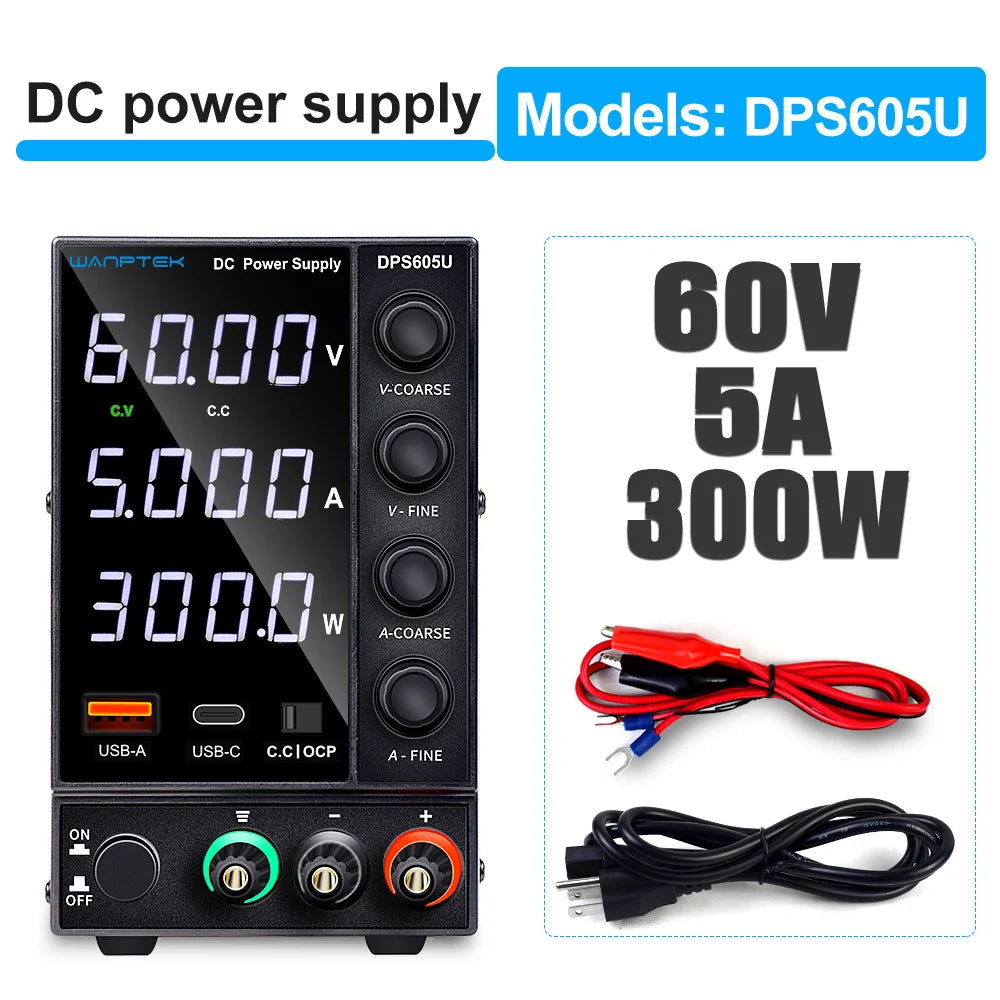 Wanptek DPS3010U Adjustable DC Power Supply for Laboratory Bench with LCD Display
