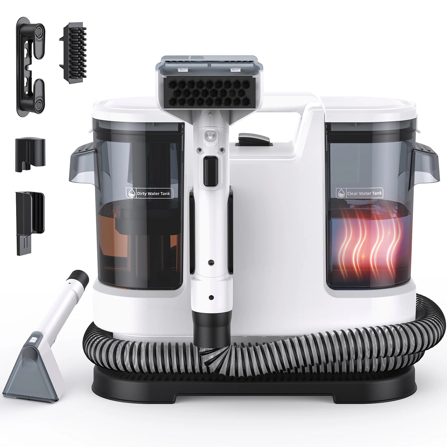 Lubluelu 600W InstantHeatedCarpetCleaner 15Kpa 10s RapidWater ProX Stain Removal