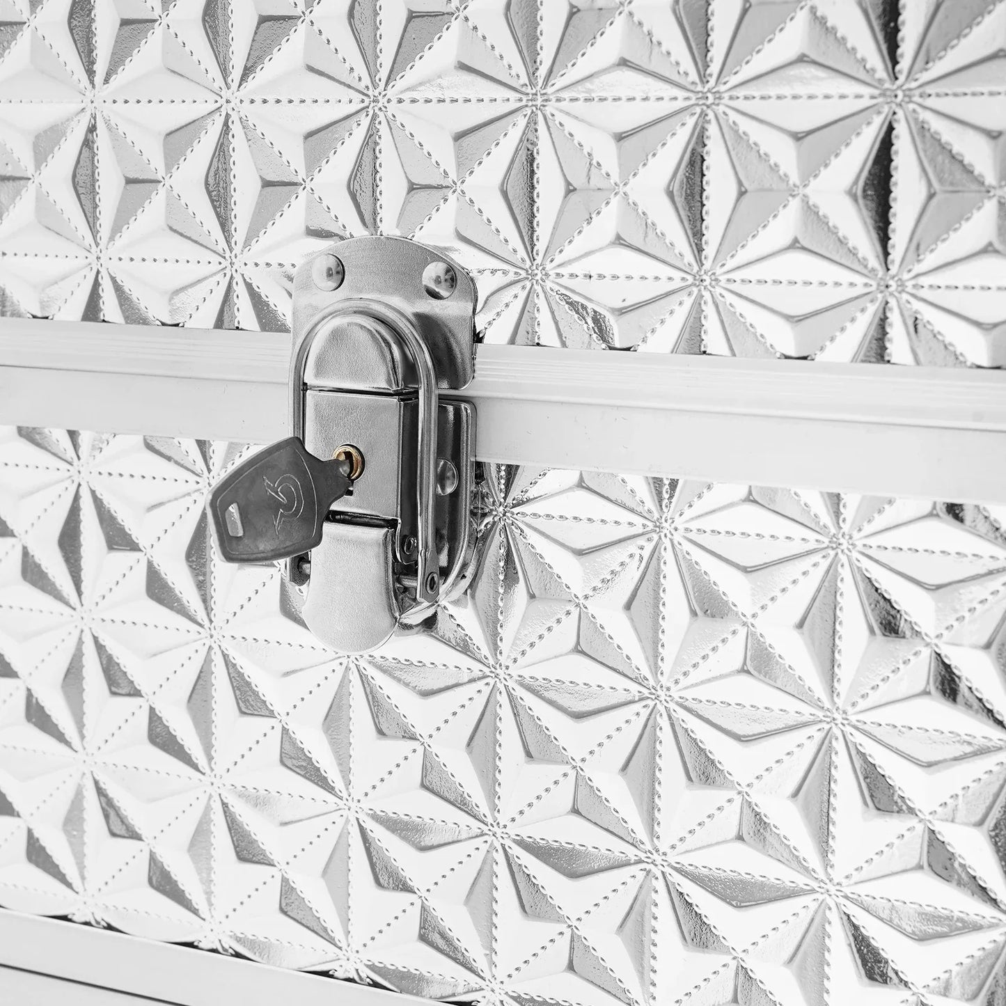 BYMAOCAR Travel Beauty Luggage W/Trolley Lock, Rolling Makeup Train Case, Portable Makeup Organizer Suitcase