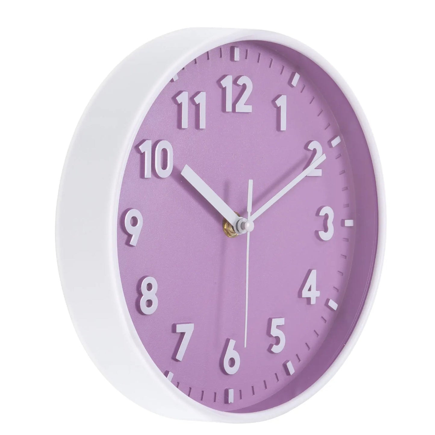 UXCELL Quartz Silent 3D Numeral Round Wall Clock Battery Operated For Office And Bedroom