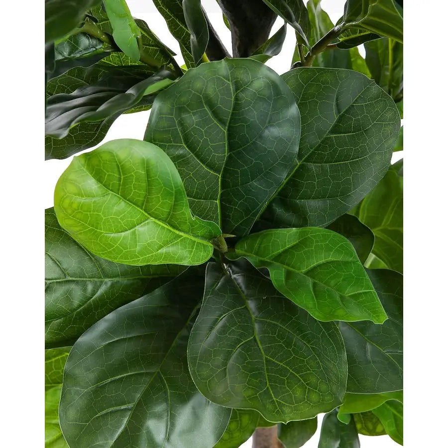 Artificial Fiddle Leaf Fig Tree Indoor Plant Faux Ficus Lyrata For Home Decor Decorative Accent
