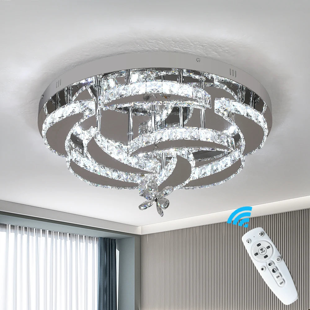 VETRULUS UltraCrystal CrystalChandelier LedCeilingLight For LivingRoom Decorative