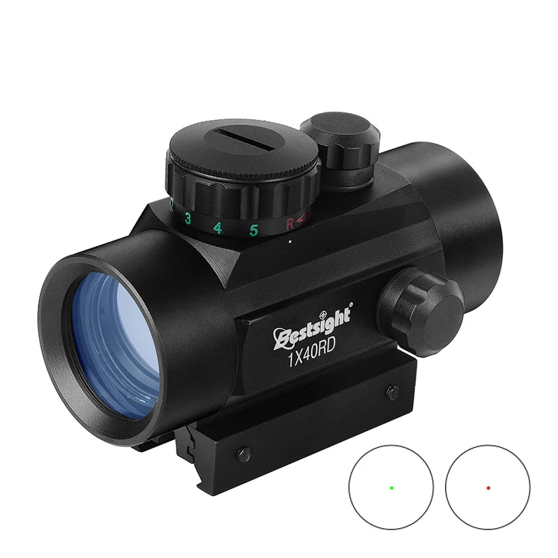 Bestsight 1x40 Red Dot Sight 11 20mm Rails Airsoft