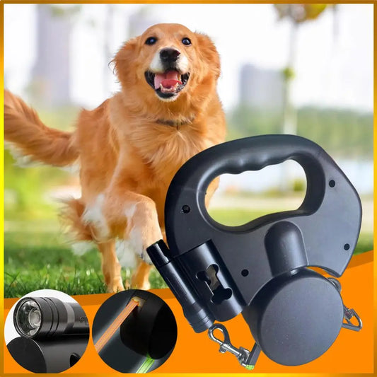 Alloet Dual Headed Dog Leash 360 Degree Swivel Retractable