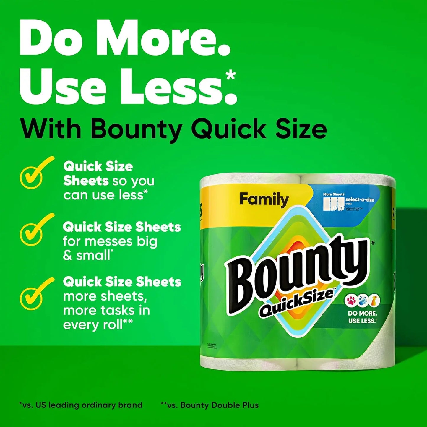 Bounty Quick Paper Towels Family Rolls