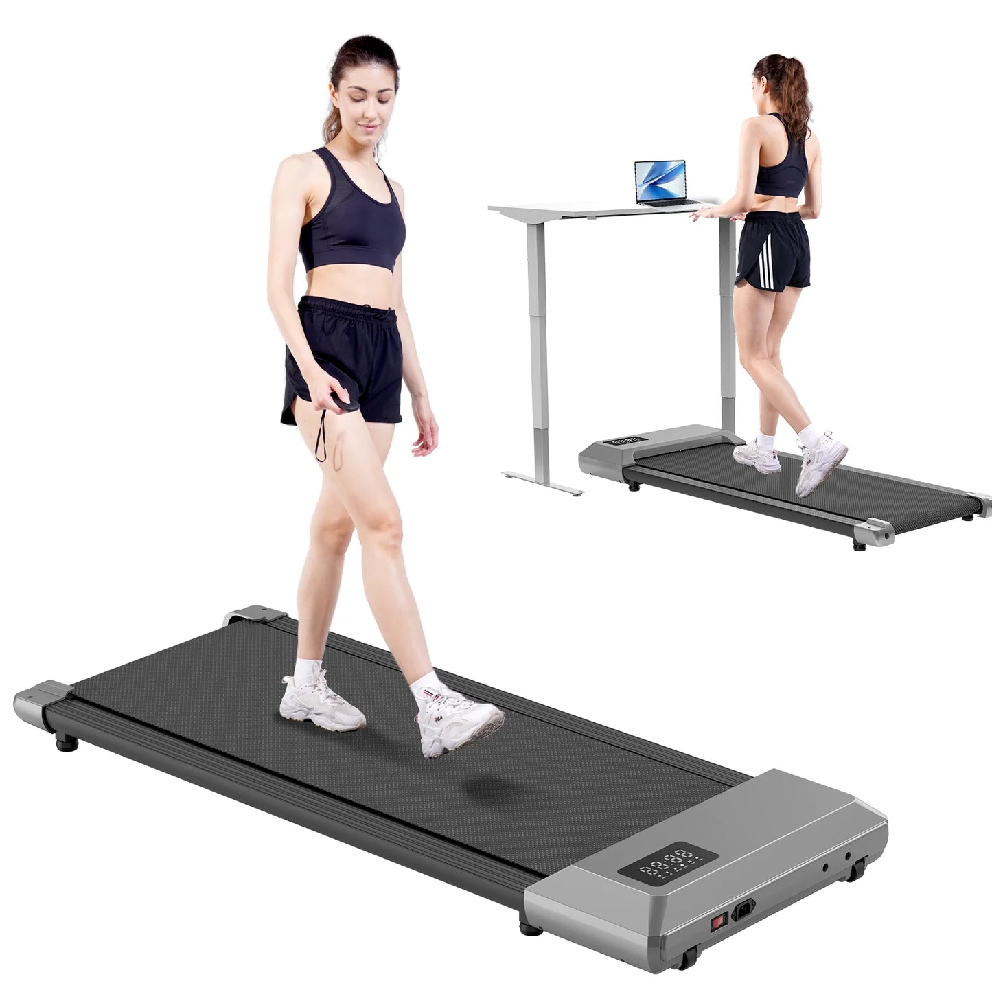 NONED UltraLightweight Ultracompact Quiet Walking Pad Mini Treadmill Under DeskPro