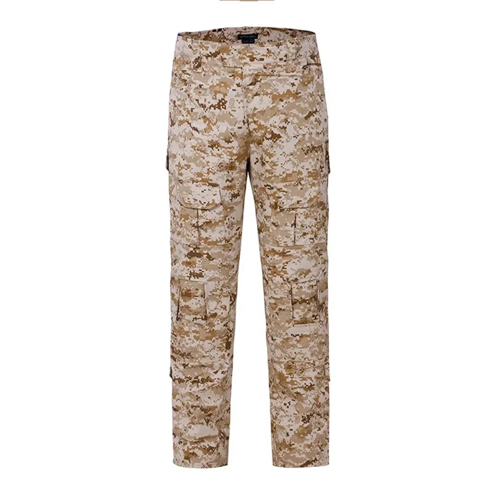 Men Combat Pants Tactical Camouflage Multicam For Outdoor Trekking And Hunting