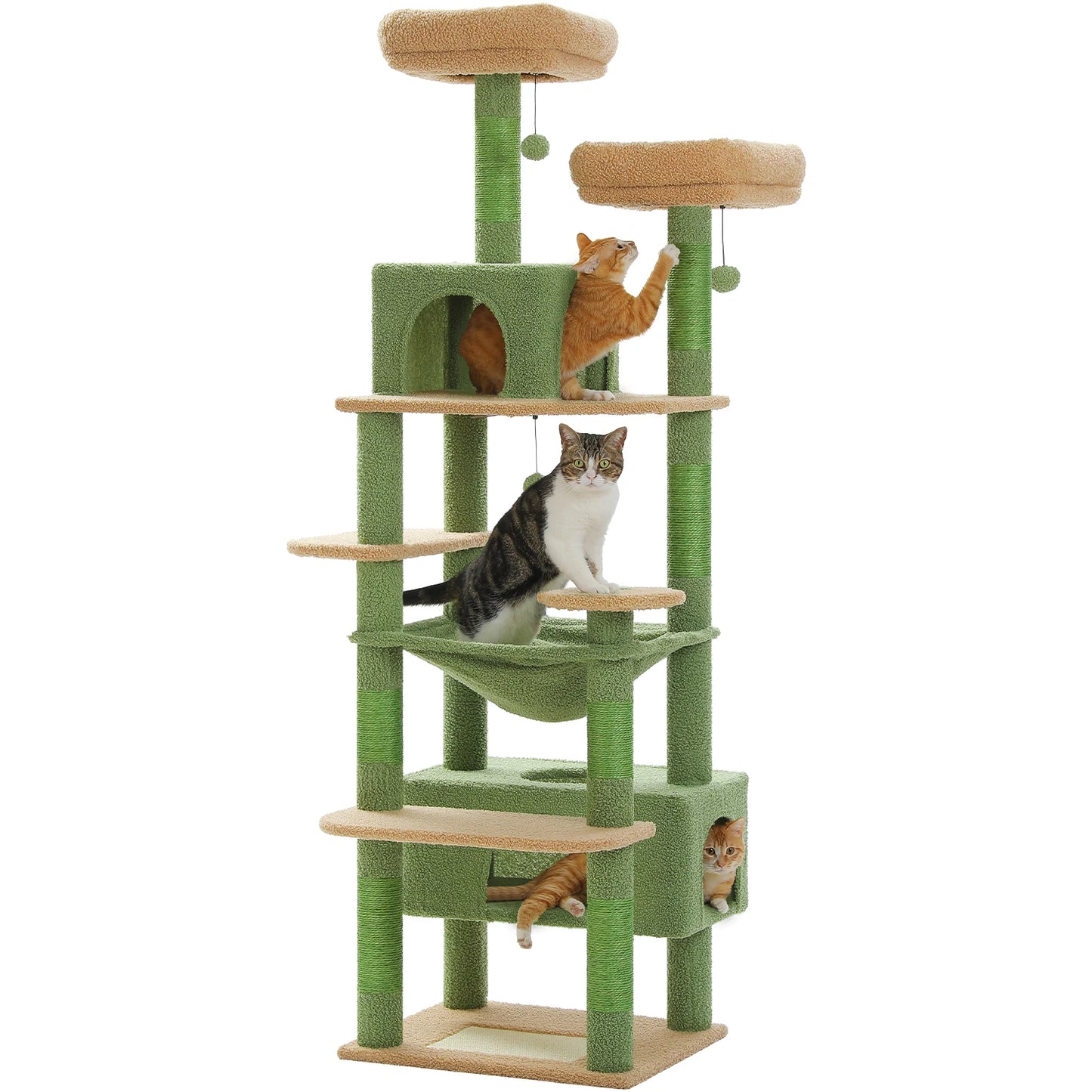 PEQULTICN Five-Level Cat Tree Tower With Scratching Posts