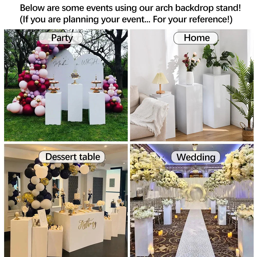 Iron Display Pedestal Stands 6 Pack For Dessert Tables