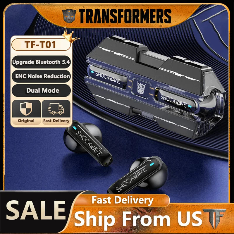 Transformers TF T01 Gaming Earphones Bluetooth 5.3