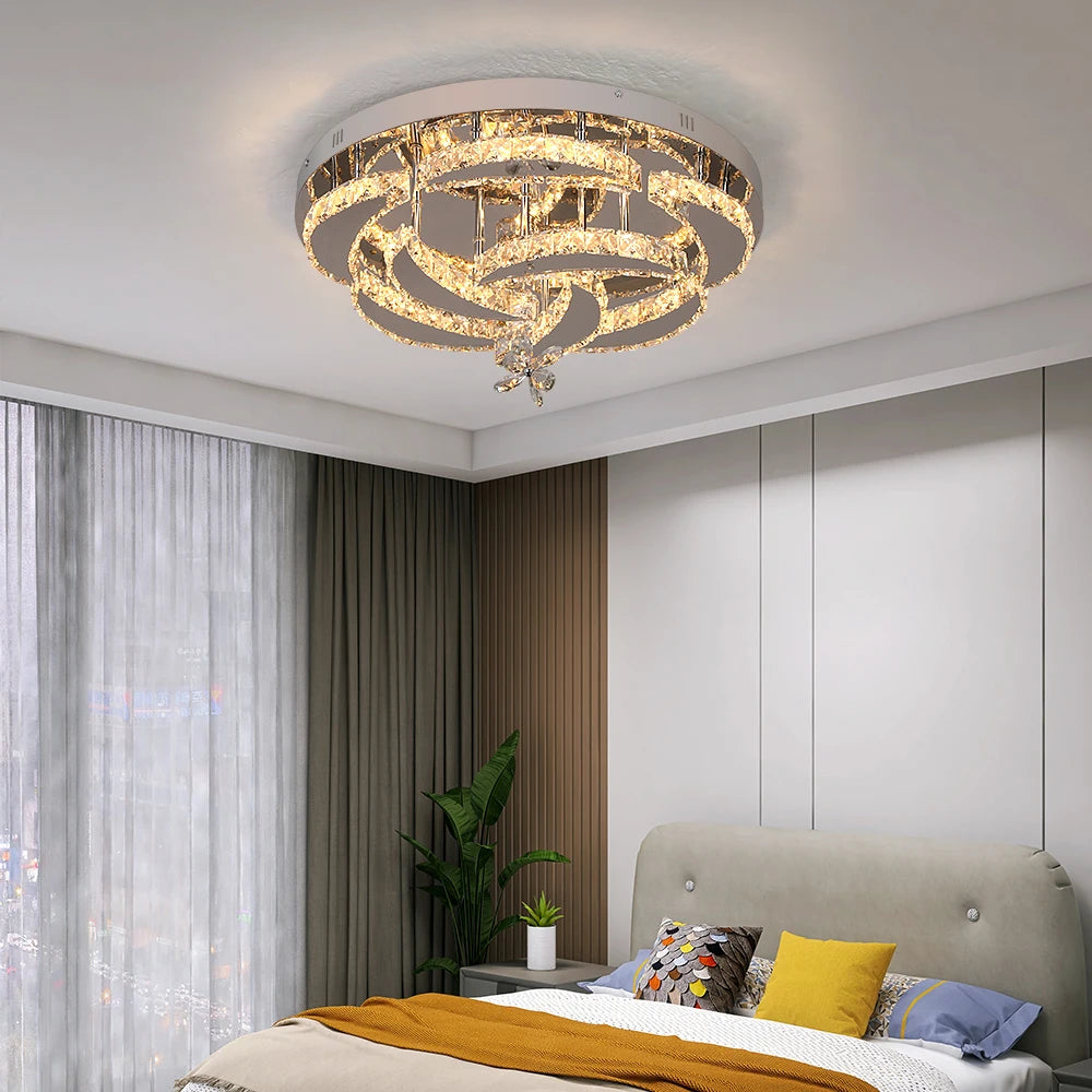 VETRULUS UltraCrystal CrystalChandelier LedCeilingLight For LivingRoom Decorative