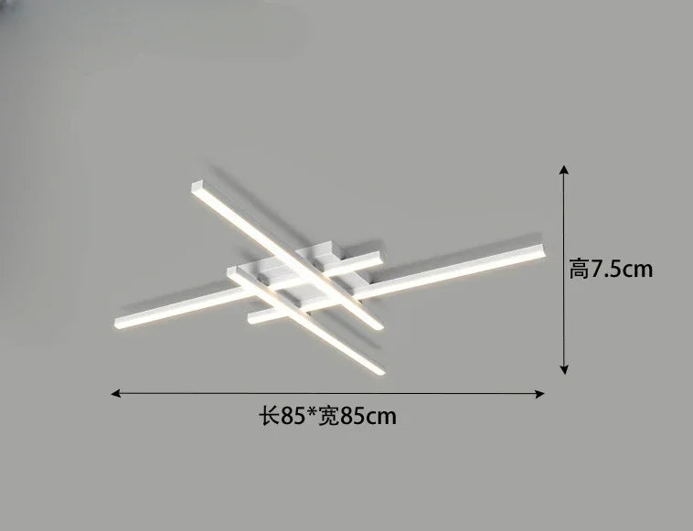 Nordic Minimalist LED Ceiling Lamp Strip Light For Living Room