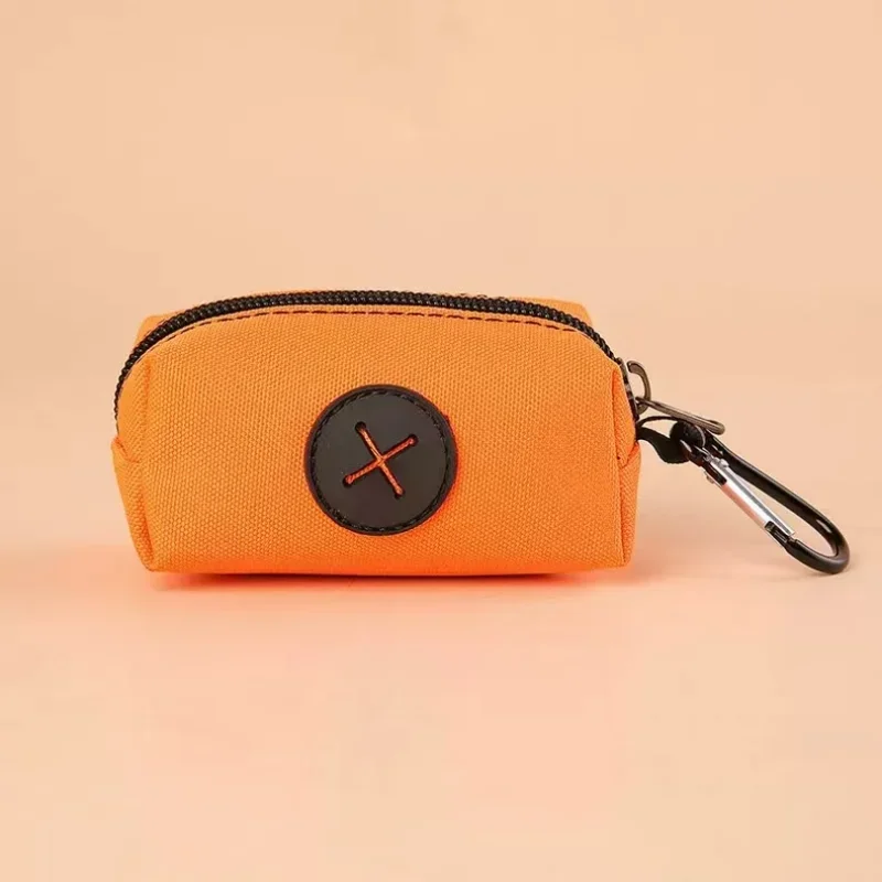 NONEDog Litter Canvas Dog Poop Bag Holder With Carabiner Clip