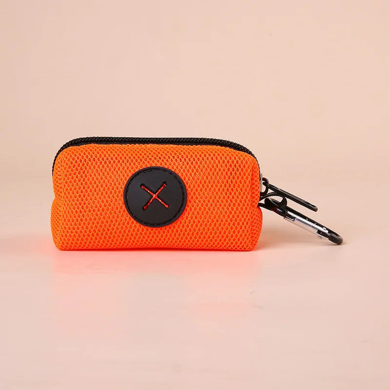 NONEDog Litter Canvas Dog Poop Bag Holder With Carabiner Clip
