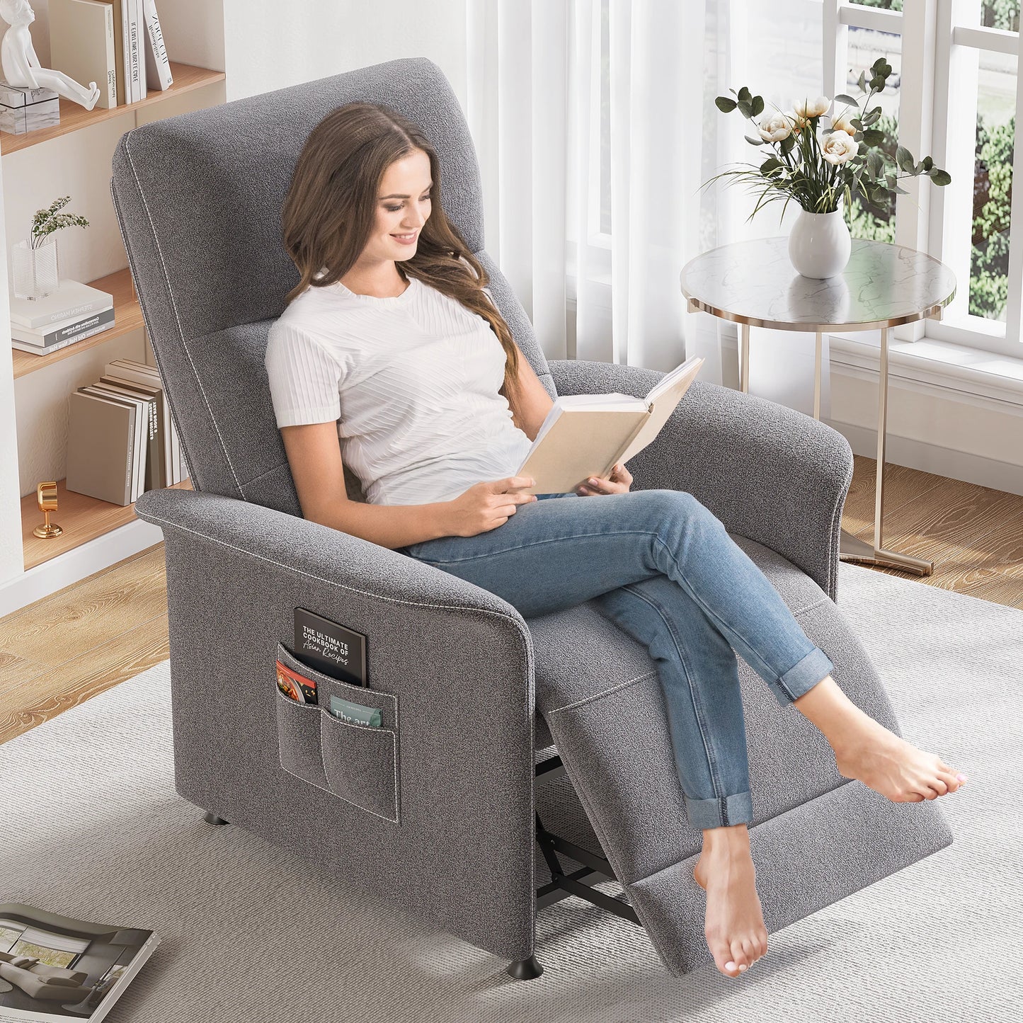 ZBOM Luxury Power Recliner Chair With Infrared Heated Massage TechnologySolutions