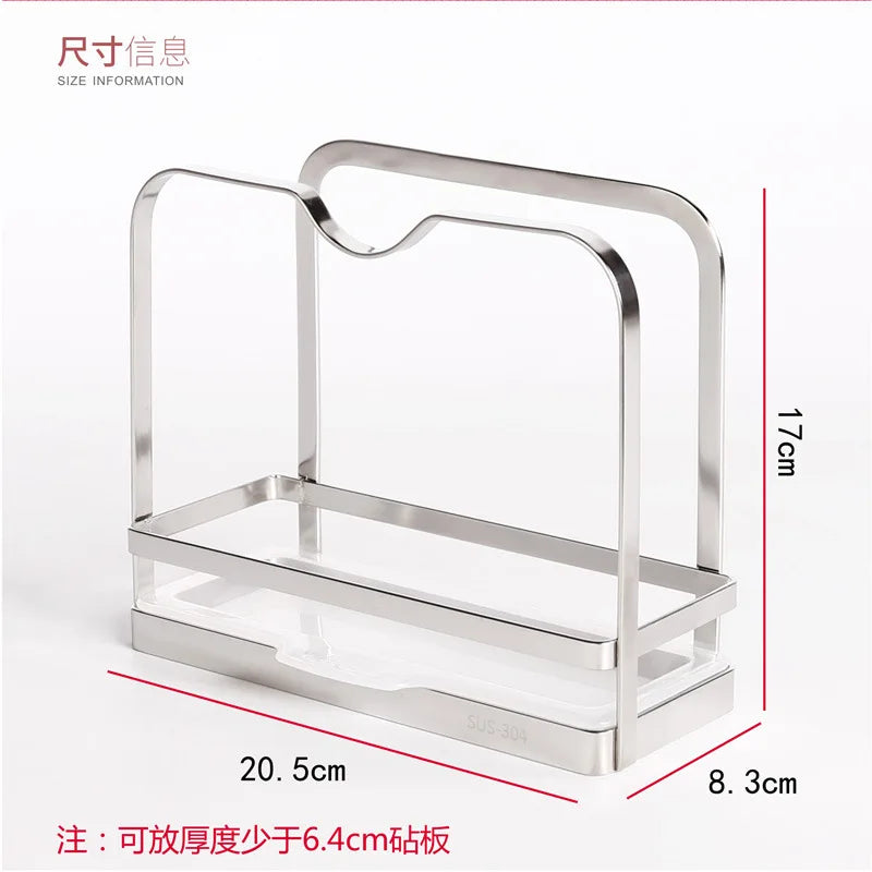 Cutting Board Rack Chopping Board Organizer Stand Holder Kitchen Countertop Pots Pan Lids Rack Organizer 304 stainless steel