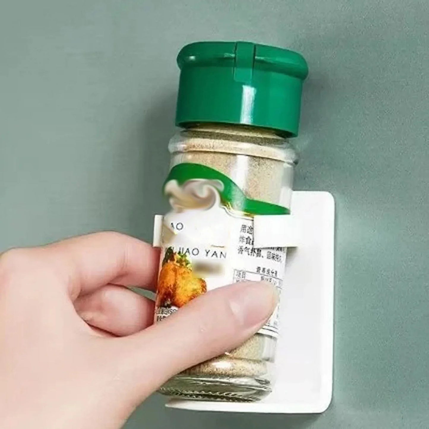 Wall Mounted Spice Jar Rack Living Room Cosmetic Storage Rack Suit For Kitchen Seasoning Product Holder Home Storage Supplies