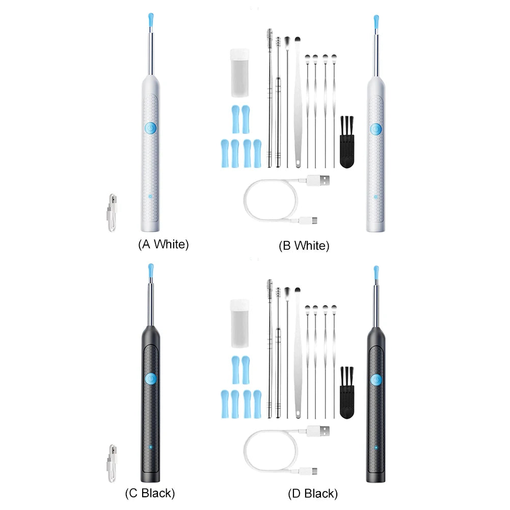 Smart Visual Ear Wax Removal Tool With Camera Otoscope Endoscope