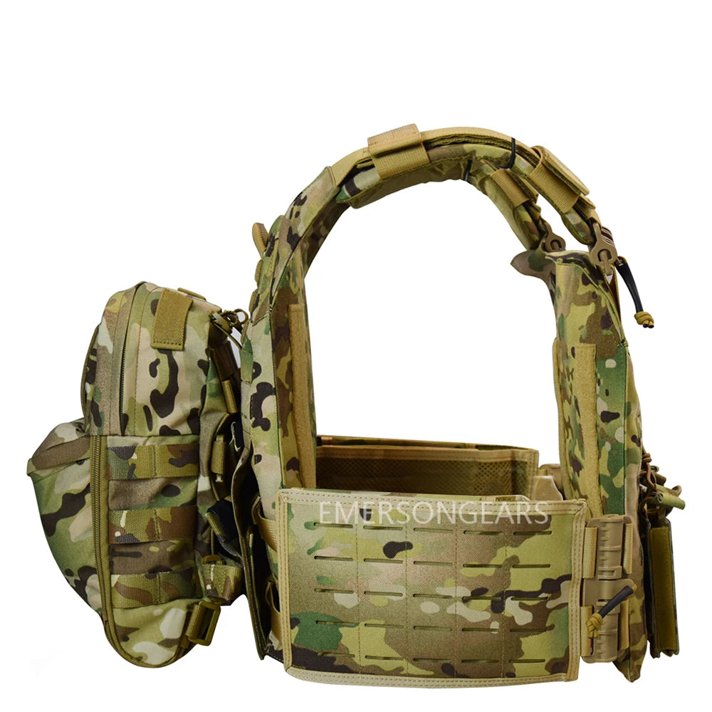 EMERSONGEARSCN Tactical 1000D Nylon Quick Release Vest with Hydration Backpack