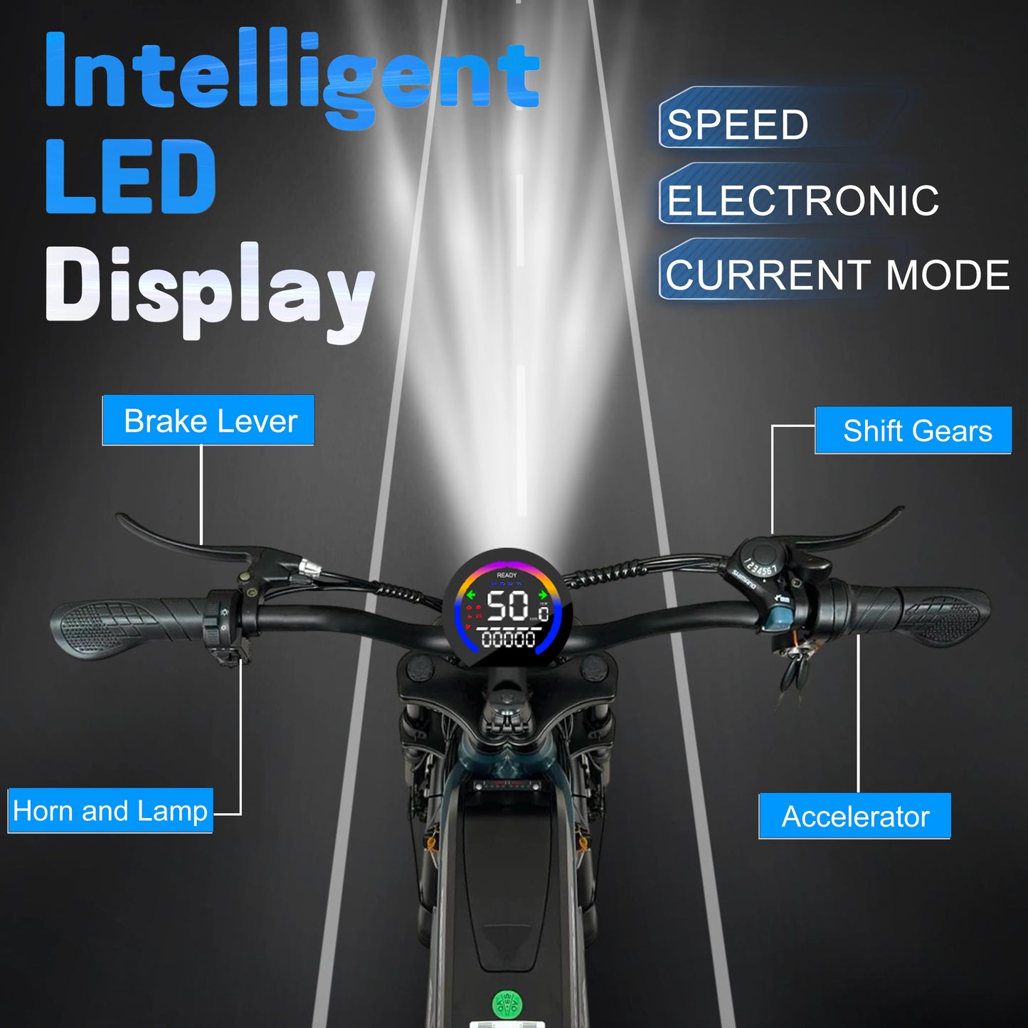 DEEPOWER S7Pro Off Road Electric Bike 1500W 48V LG Battery