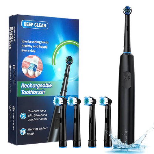 Ms.Dear Electric Toothbrush Cordless USB Rechargeable Waterproof Intelligent Adults