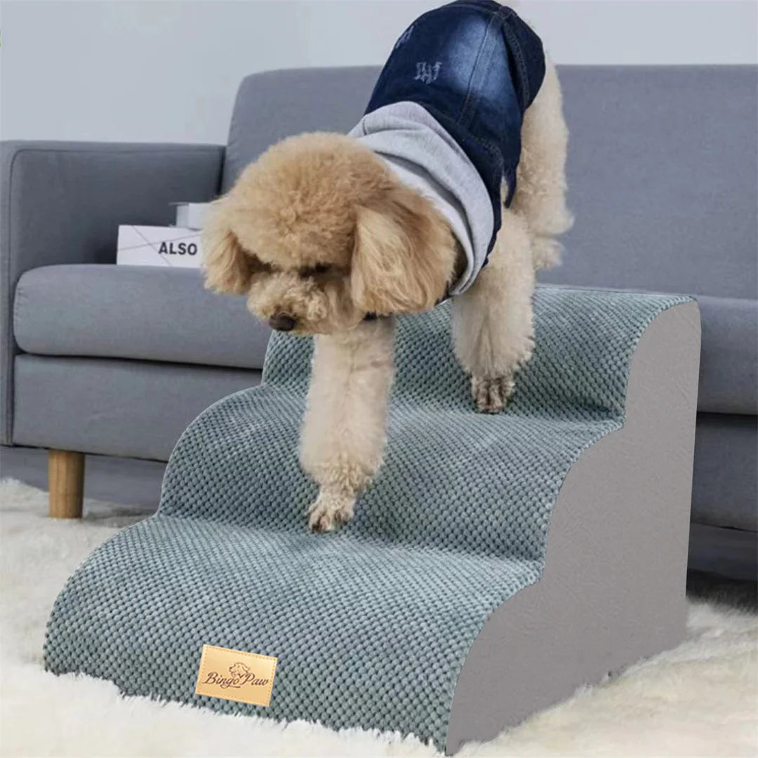NONEDog High Density Foam Dog Steps For High Beds Sofas
