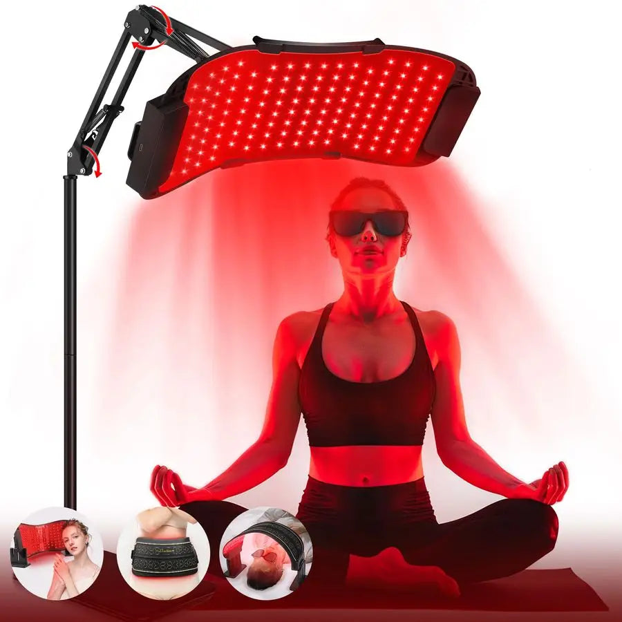 Red Light Therapy for Body and Face, 850nm NearInfrared Light Therapy LED Mask Facial Body Beauty Equipment for Skin Care at Hom