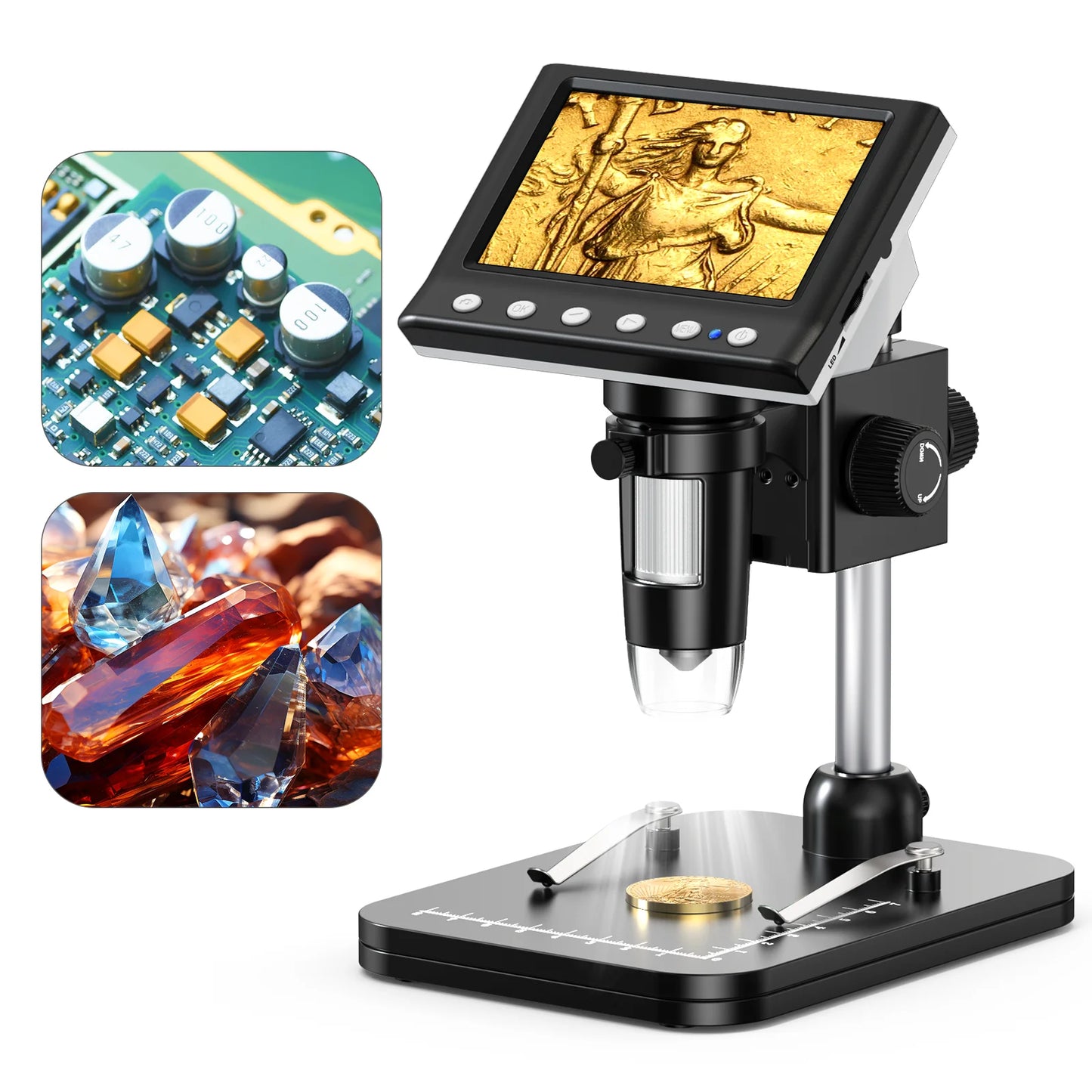 Hayve Digital Microscope 1000X With Eight LEDs PC View