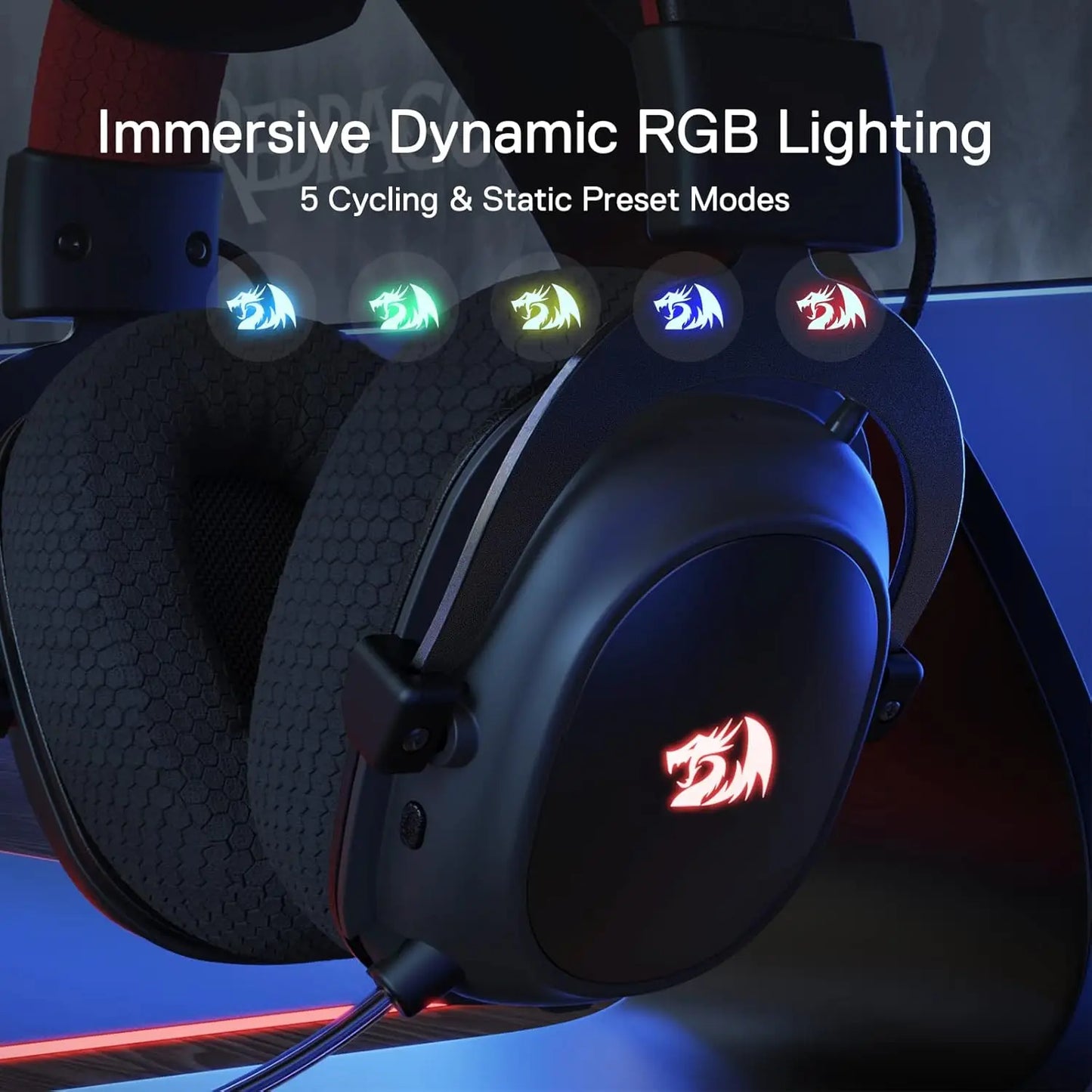 Redragon H510 Pro Zeus X Wireless Gaming Headset Surround Sound