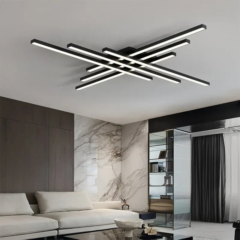 Nordic Minimalist LED Ceiling Lamp Strip Light For Living Room