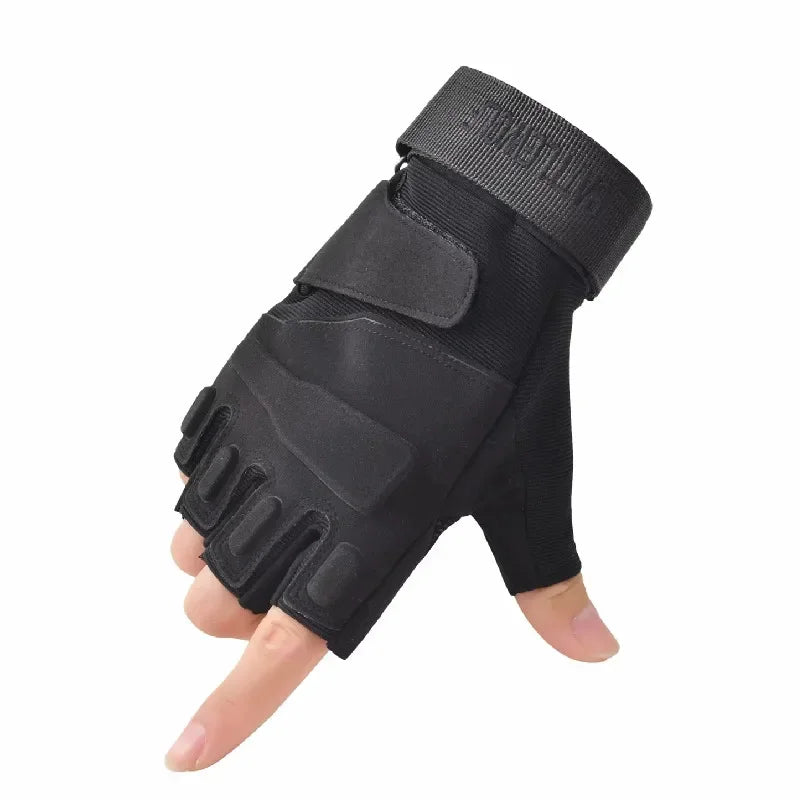 AKINZABOCN Fingerless Tactical Gloves Unisex Fitness Cycling