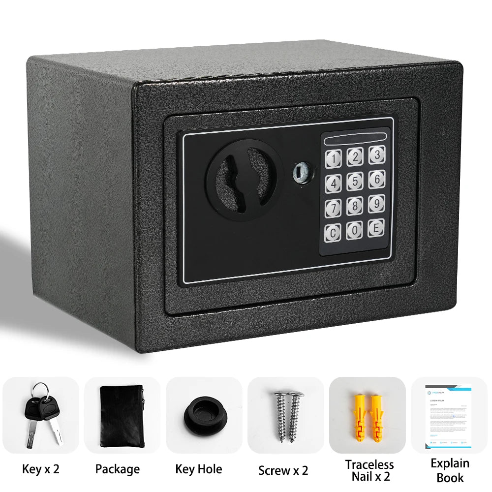 Fireproof Safe With Digital Keypad Sensor Light Adjustable Shelf