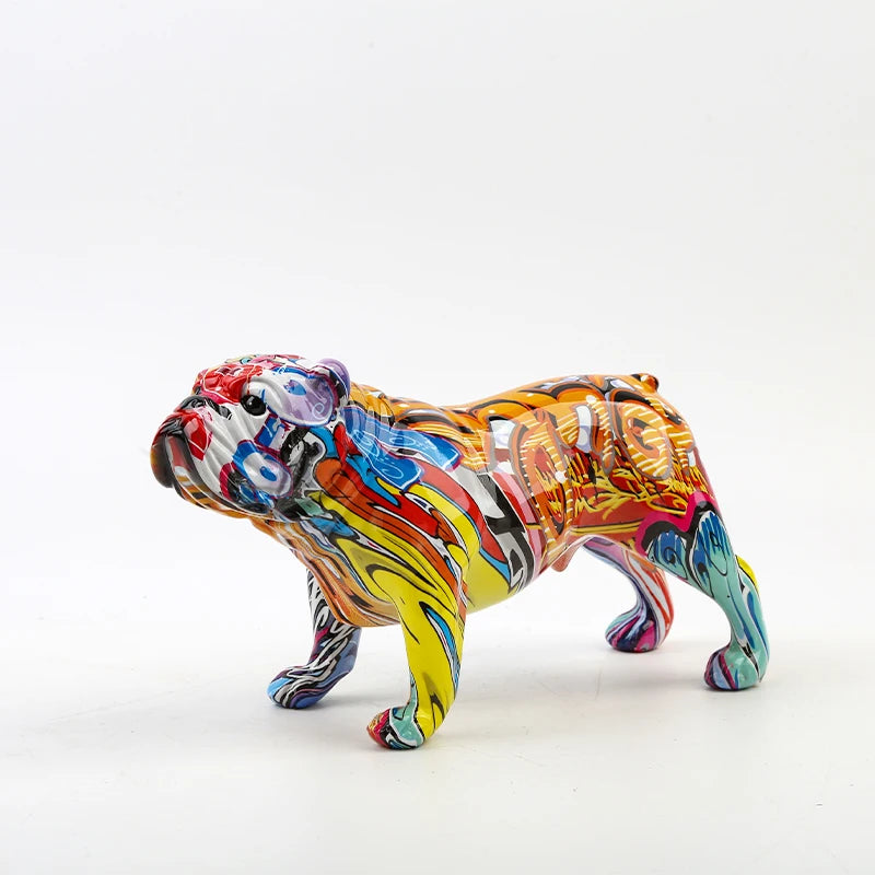 FLYuechun Ranan Bulldog Resin Ornament Home Decor Office Gift