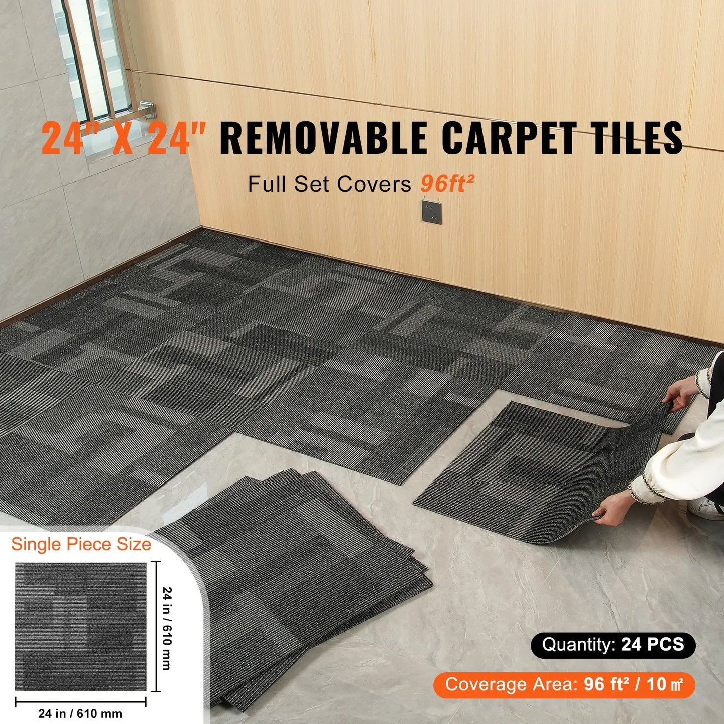 Carpet Tiles With Padding For Living Room Flooring