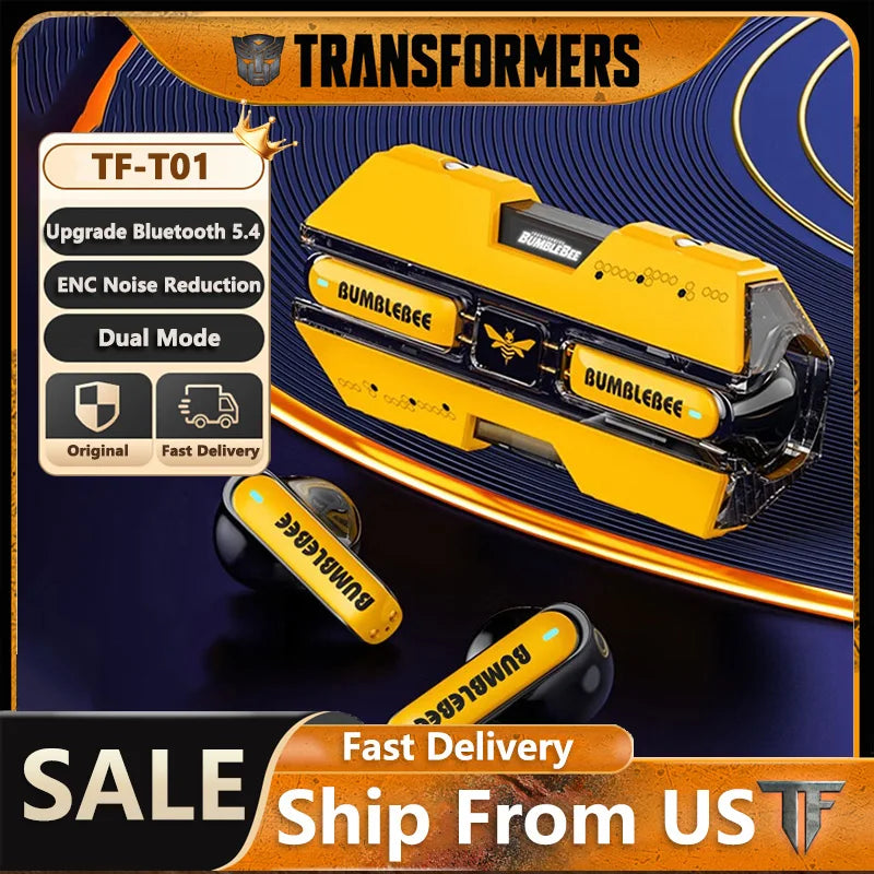 Transformers TF T01 Gaming Earphones Bluetooth 5.3
