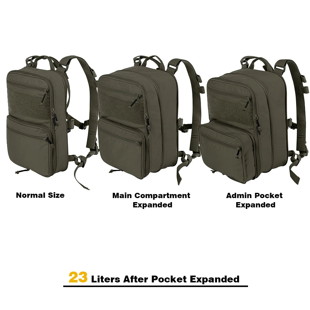 KRYDEX D3 Flatpack Backpack Upgraded Assaulter Hydration MOLLE Pack