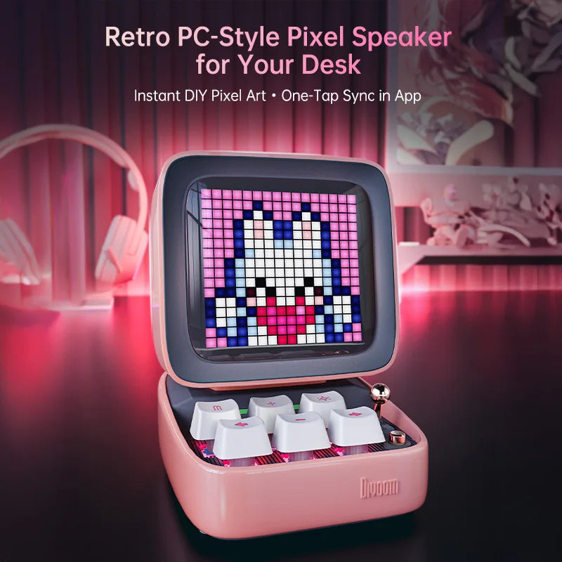Divoom Ditoo Pro Retro Pixel Art Bluetooth Speaker
