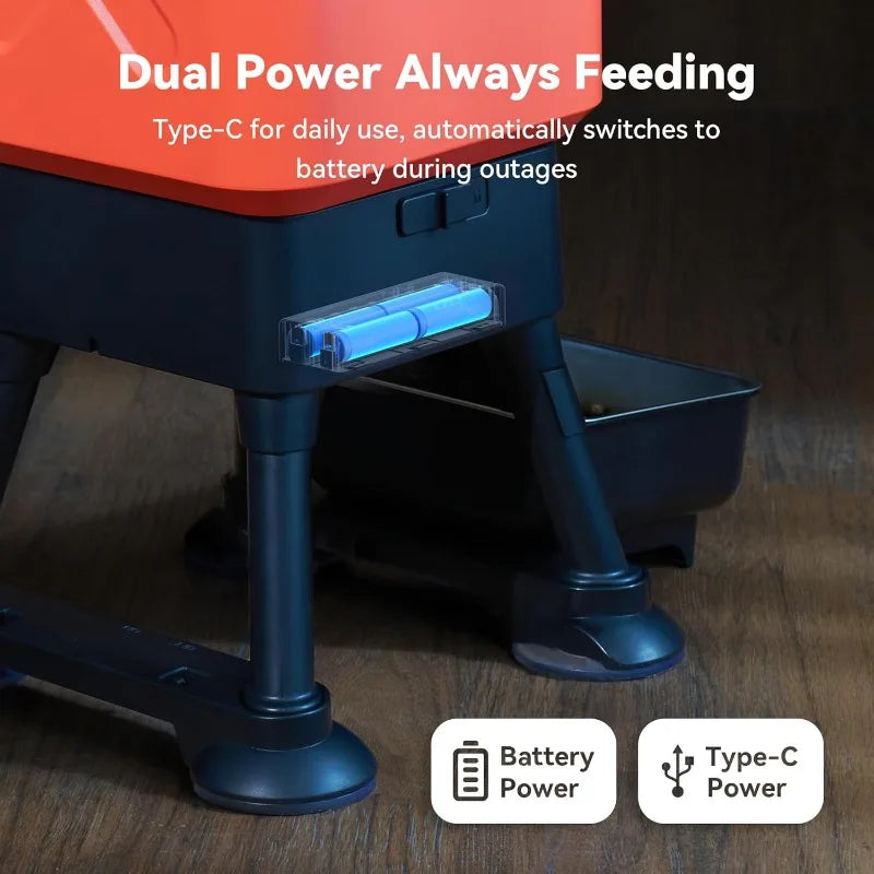 Automatic Timed Dog Feeder Dispenser Anti Blockage For Dogs