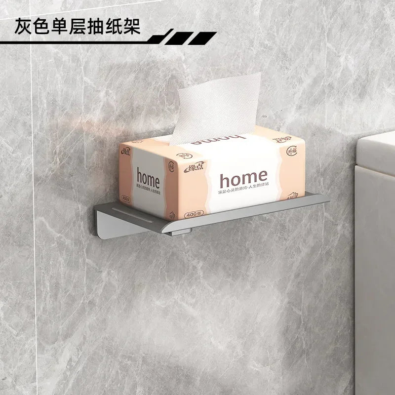 Self Adhesive Toilet Paper Roll Holder For Bathroom Plastic