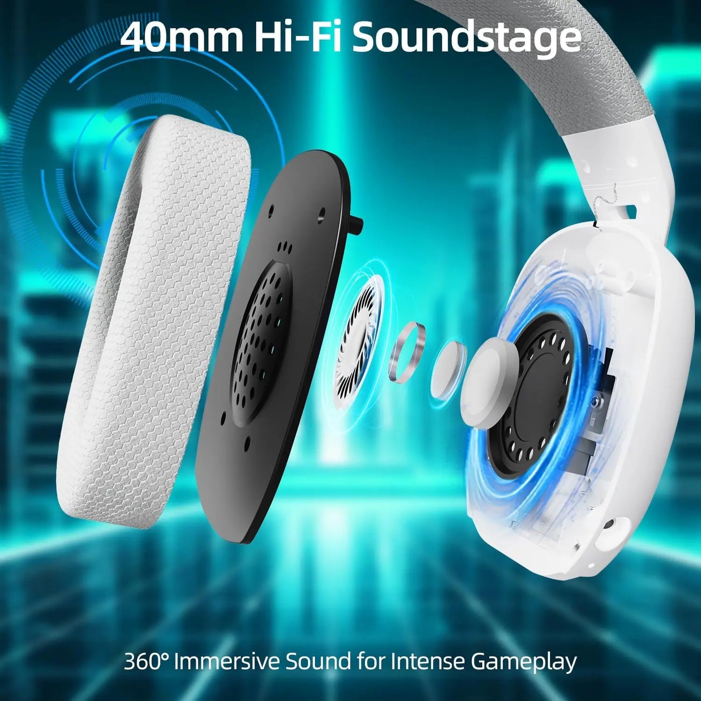 Mambasnake Attack Shark L80PRO Gaming Headset Tri Mode Wireless