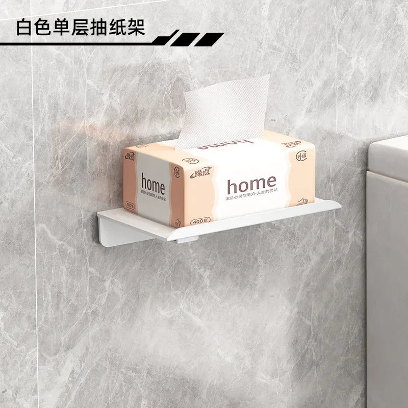 Self Adhesive Toilet Paper Roll Holder For Bathroom Plastic