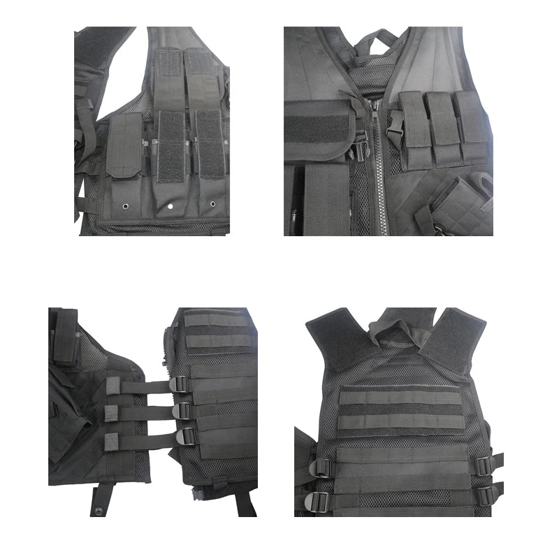 NONECN Military Tactical Vest Plate Carrier for Airsoft Paintball