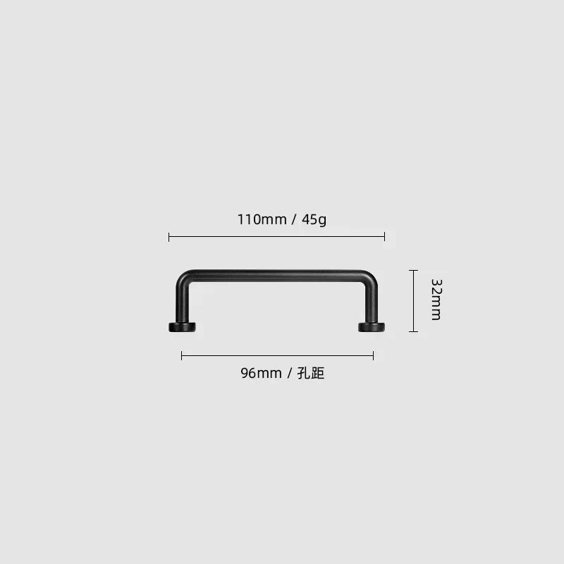 Goo-Ki Modern Zinc-Alloy Satin-Finish Cabinet Pulls Drawer Knobs FurnitureHardware