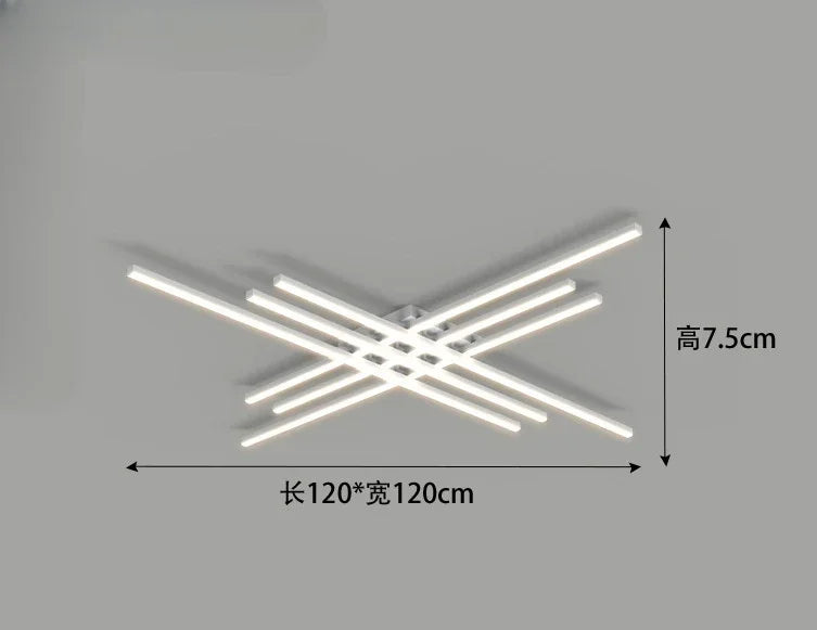 Nordic Minimalist LED Ceiling Lamp Strip Light For Living Room