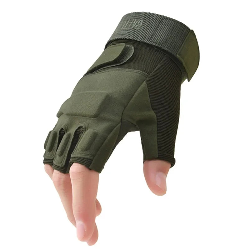 AKINZABOCN Fingerless Tactical Gloves Unisex Fitness Cycling