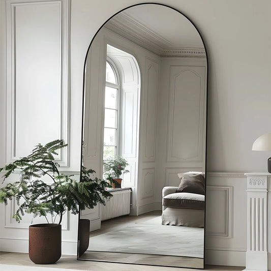 Antok Arch Floor Mirror Freestanding Full Length for Bedroom and Living Room Decor