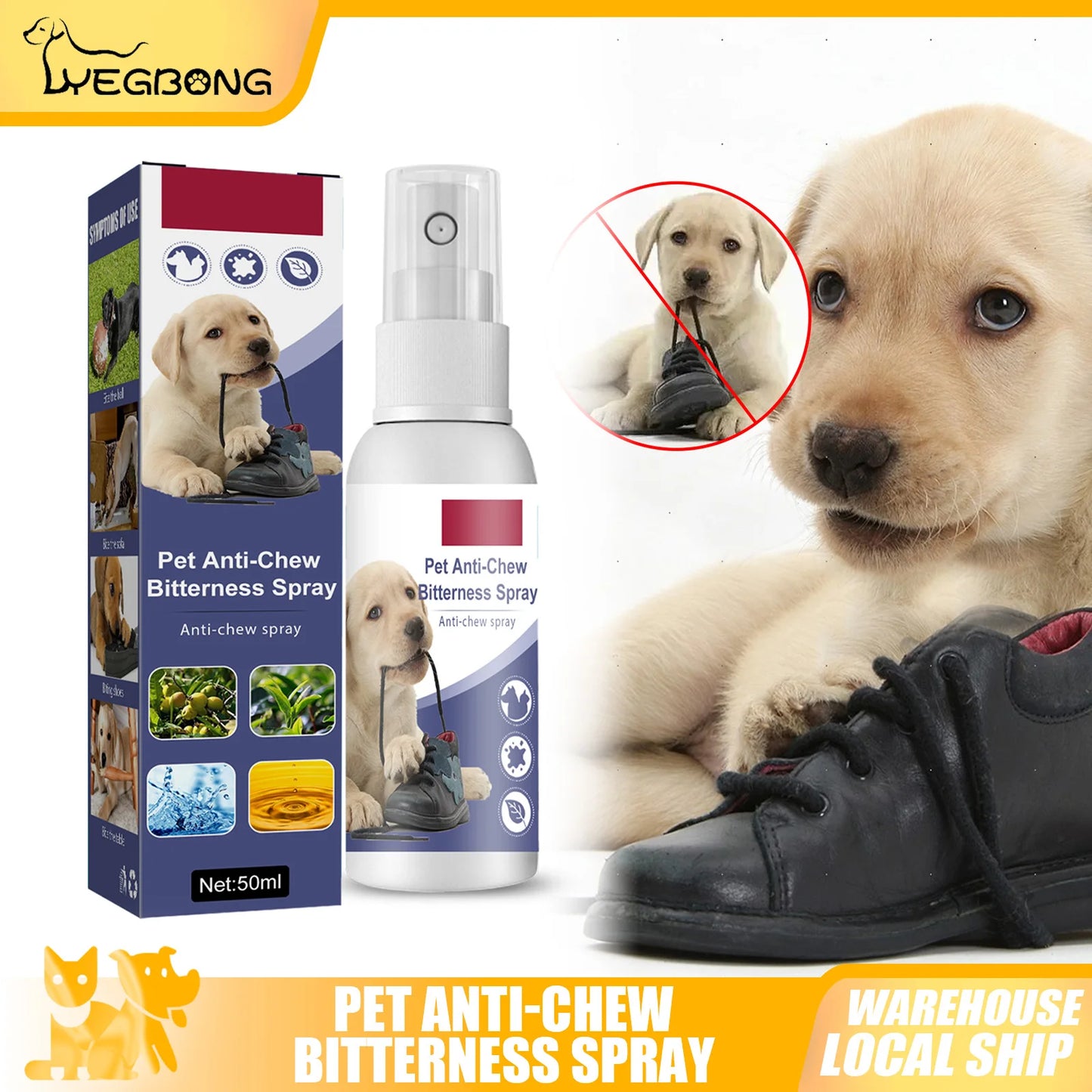 YEGBONG Dog Bitterness Spray Anti Chewing for Furniture and Scratching